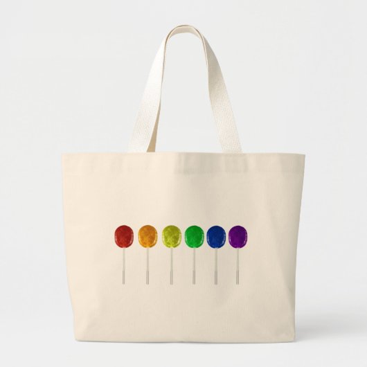 Rainbow Lollipops Jumbo Stoffbeutel (Vorne)