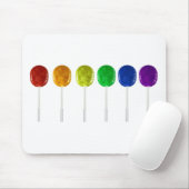Rainbow Lollipops Mousepad (Mit Mouse)