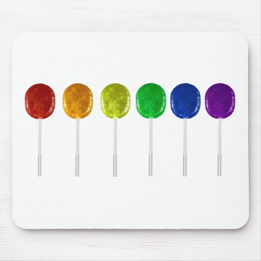 Rainbow Lollipops Mousepad (Vorne)