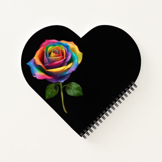 Rainbow Long Stem Rose- Notizblock (Rückseite)