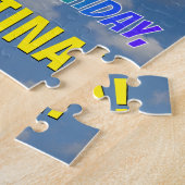 Rainbow Look "26" & "HAPPY BIRTHDAY", Cloudy Sky Puzzle (Seite)