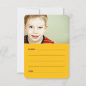 Rainbow Loop Klassenzimmer Valentinstag Foto-Karte Einladung (Rückseite)