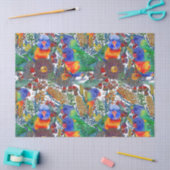 Rainbow Lorikeet Botanischer Garten Seidenpapier (Basteln)