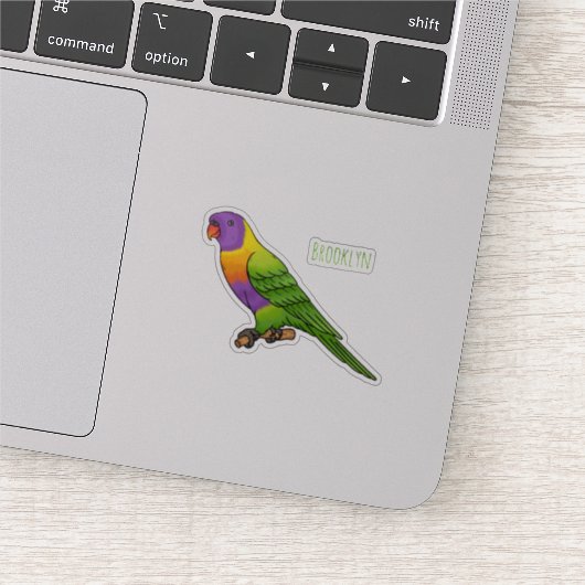 Rainbow-Lorikeet-Cartoon Aufkleber (Ausschnitt)