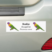 Rainbow-Lorikeet-Cartoon Autoaufkleber (Auf Auto)