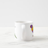 Rainbow-Lorikeet-Cartoon Espressotasse (Rückseite)