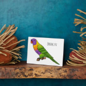 Rainbow-Lorikeet-Cartoon Fotoplatte (Seite)