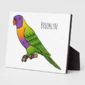 Rainbow-Lorikeet-Cartoon Fotoplatte (Seite)