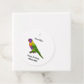 Rainbow-Lorikeet-Cartoon Geschenkanhänger (Beispiel)