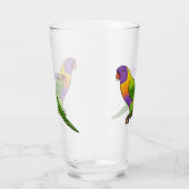 Rainbow-Lorikeet-Cartoon Glas (Links)