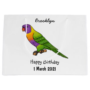 Rainbow-Lorikeet-Cartoon Große Geschenktüte