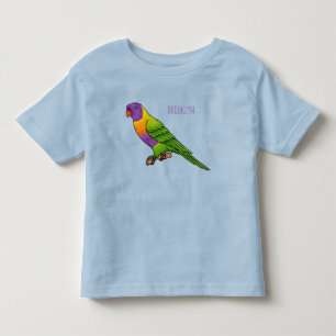 Rainbow-Lorikeet-Cartoon Kleinkind T-shirt