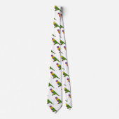 Rainbow-Lorikeet-Cartoon Krawatte (Vorderseite)