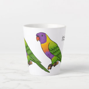 Rainbow-Lorikeet-Cartoon Milchtasse