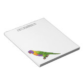Rainbow-Lorikeet-Cartoon Notizblock (angewinkelt)