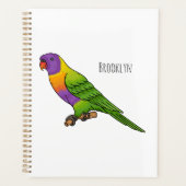Rainbow-Lorikeet-Cartoon Planer (Vorderseite)
