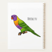 Rainbow-Lorikeet-Cartoon Planer (Rückseite)