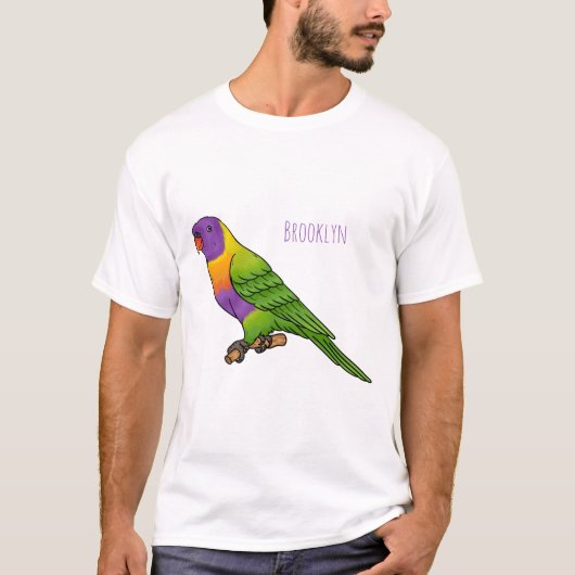 Rainbow-Lorikeet-Cartoon T-Shirt (Vorderseite)