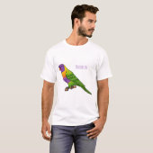 Rainbow-Lorikeet-Cartoon T-Shirt (Vorne ganz)
