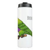 Rainbow-Lorikeet-Cartoon Thermosbecher (Vorderseite)