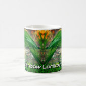 Rainbow Lorikeet Floral Nature Foto Kaffeetasse (Mittel)