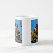 Rainbow Lorikeet Foto Kaffee Tasse (Mittel)