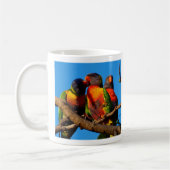 Rainbow Lorikeet Foto Kaffee Tasse (Links)