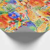 Rainbow Lorikeet Garden Geschenkpapier (Ecke)