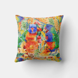 Rainbow Lorikeet Garden Kissen