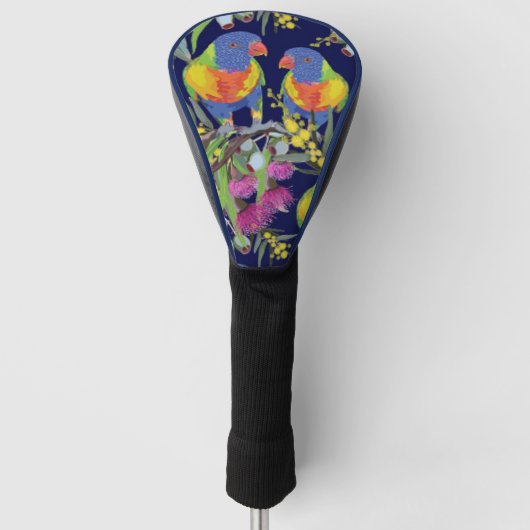 Rainbow Lorikeet Golf Headcover (Vorderseite)