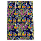 Rainbow Lorikeet Mittlere Geschenktüte (Rückseite)
