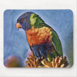 Rainbow Lorikeet Parrot Bird Mousepad