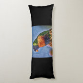 Rainbow Lorikeet Parrot Bird Seitenschläferkissen (Rückseite (Vertikal))