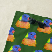 Rainbow Lorikeet Parrot Pattern Strandtuch (Beispiel)