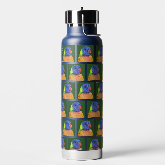 Rainbow Lorikeet Parrot Pattern Trinkflasche (Links)