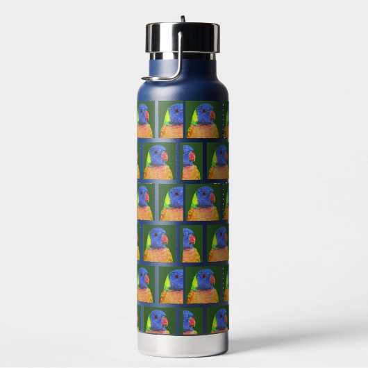 Rainbow Lorikeet Parrot Pattern Trinkflasche (rechts)
