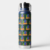 Rainbow Lorikeet Parrot Pattern Trinkflasche (Hinten)