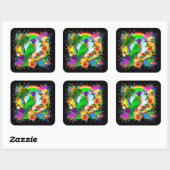 Rainbow Lorikeet Parrot Stickers (Blatt)