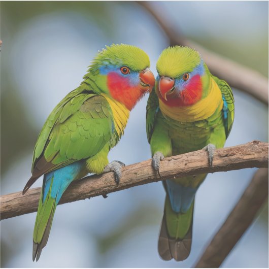Rainbow Lorikeets Aufkleber (Vorderseite)