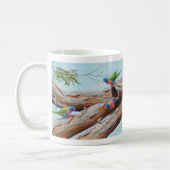 Rainbow Lorikeets Australian Painting Bird Kaffeetasse (Links)
