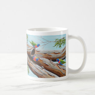 Rainbow Lorikeets Australian Painting Bird Kaffeetasse