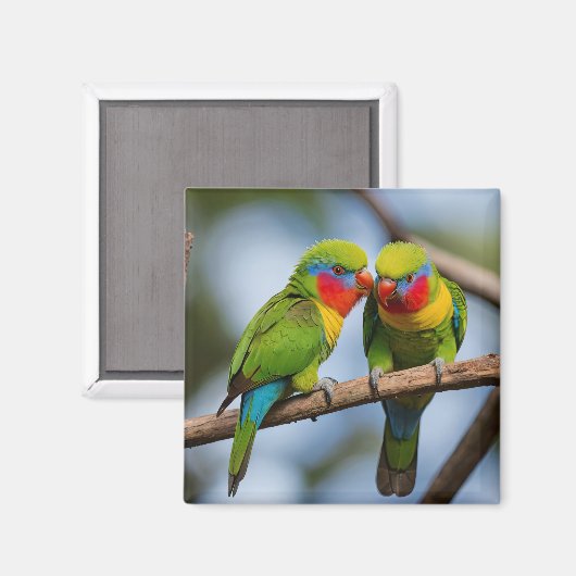Rainbow Lorikeets Magnet (Vorderseite/Rückseite)