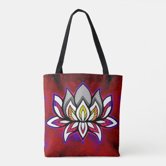 Rainbow Lotus Tasche (Rückseite)