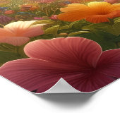 Rainbow Love All Over The World on a Wall Poster (Ecke)