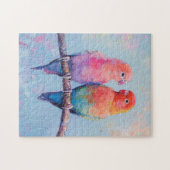 Rainbow Love Birds Puzzle (Horizontal)