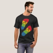 Rainbow Love Flip Flop Sandals T-Shirt (Vorne ganz)