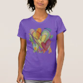 Rainbow Love Hearts Art Custom Shirts (Vorderseite)
