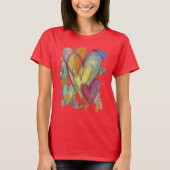 Rainbow Love Hearts Art Custom Shirts (Vorderseite)