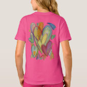 Rainbow Love Hearts Art Custom T - Shirt (Rückseite)