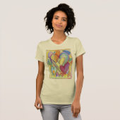 Rainbow Love Hearts Art Custom T - Shirt (Vorne ganz)